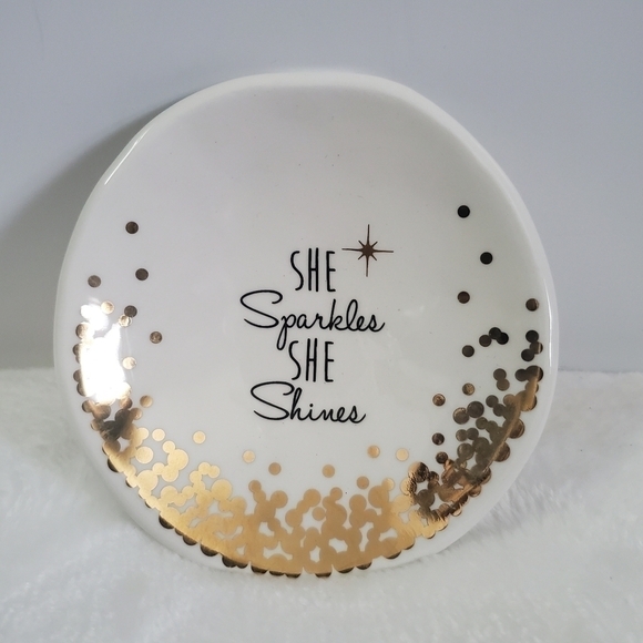 Grasslands Road She Sparkles She Shines Grandmother Ceramic Trinket Dish NIB - Picture 3 of 8